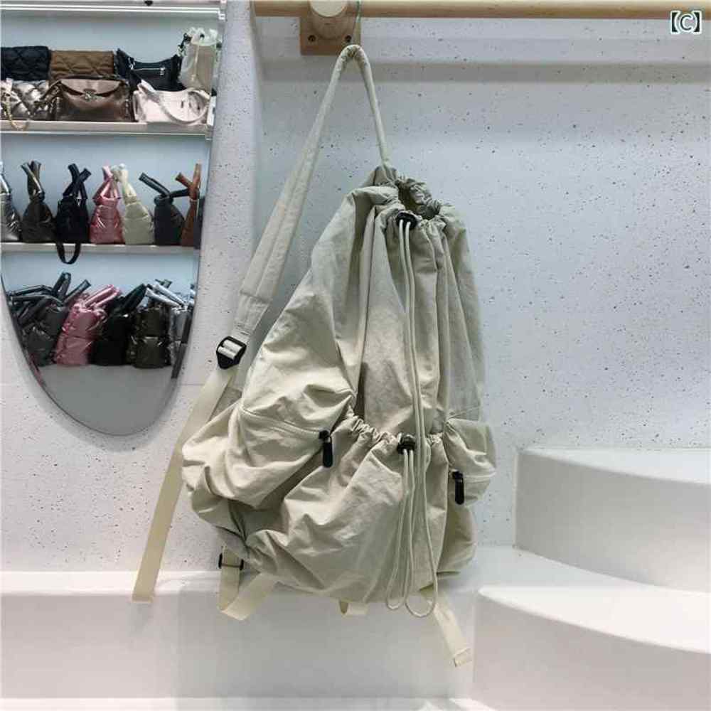 Draw String Back Pack Black - image 3